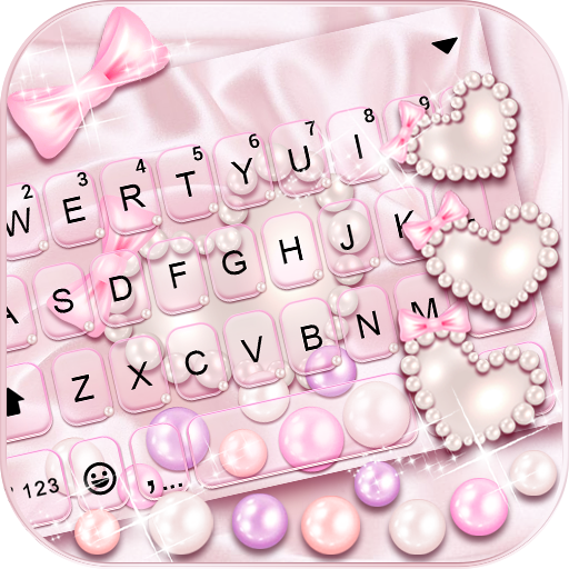 Pink Pearl Gravity Keyboard Ba