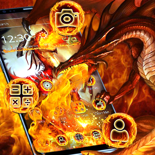 Red Fire Dragon Theme