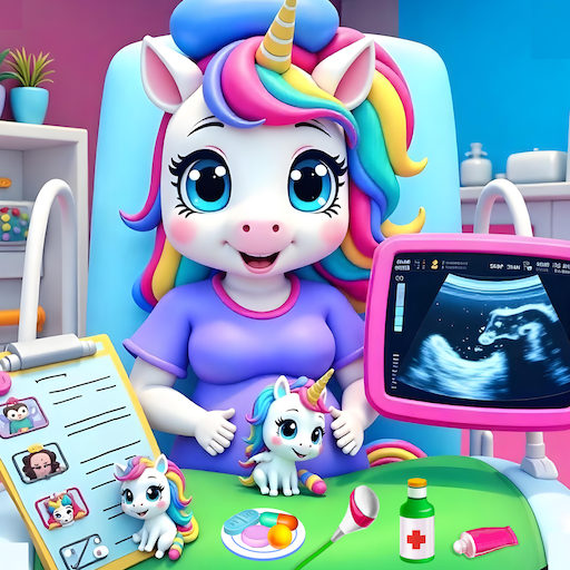 Unicorn Mommy & Baby Simulator