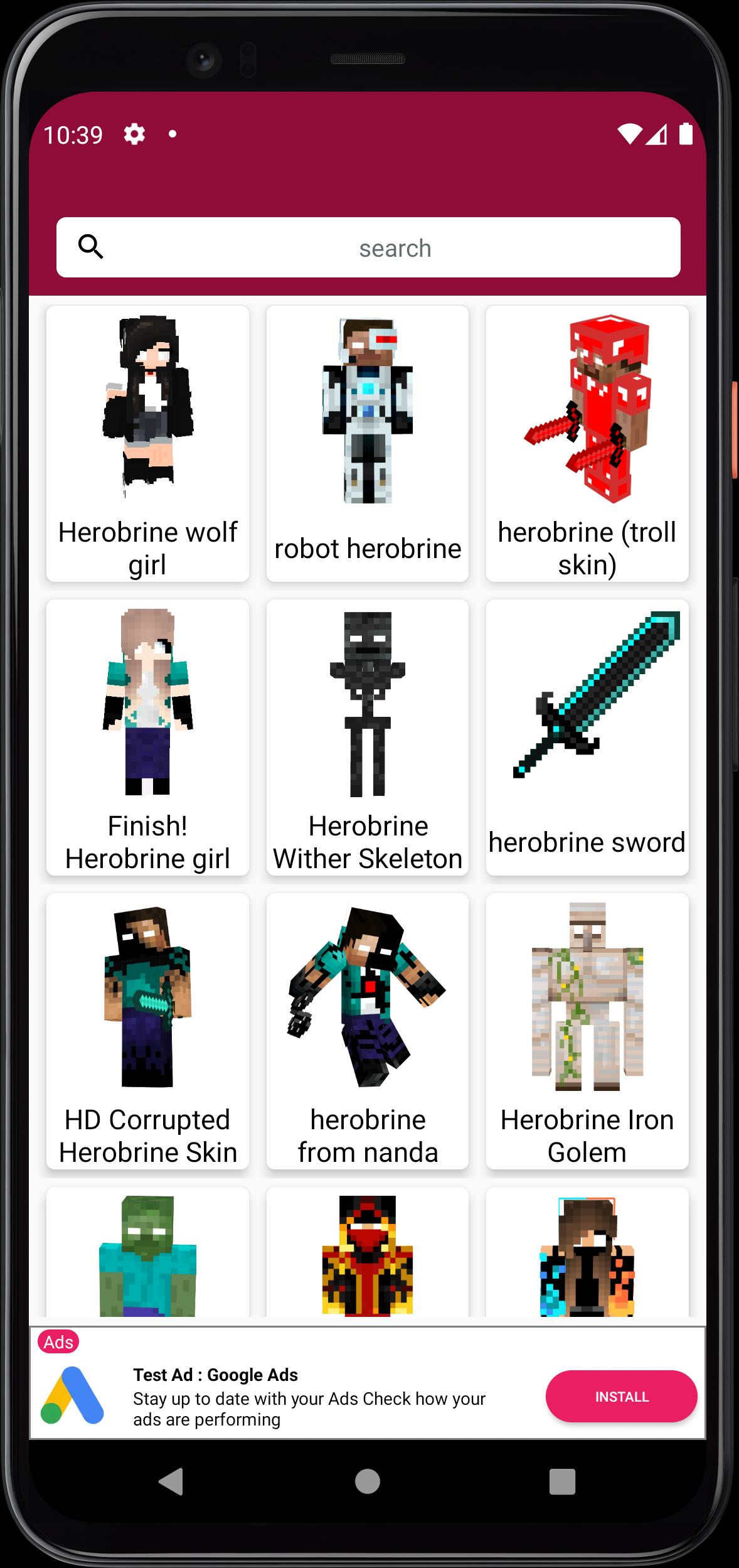 Скачать Skin de Herobrine Minecraft на ПК | Официальный представитель  GameLoop