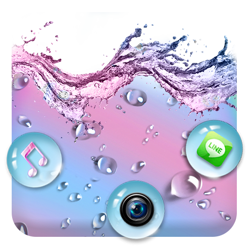 Rainbow Waterdrop Themes Live 