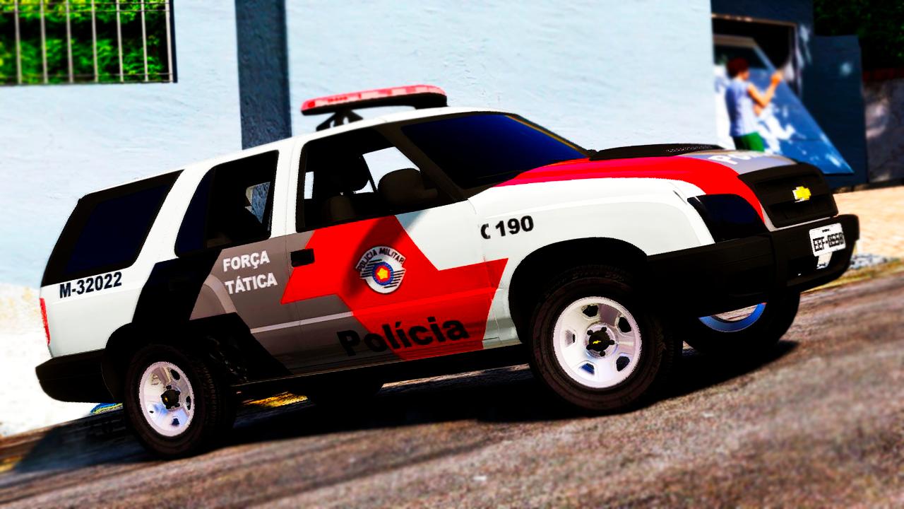 GTA 5 MOD - Blazer PM SP PRIMEIRO Carro de Policia Brasileiro no GTA V 