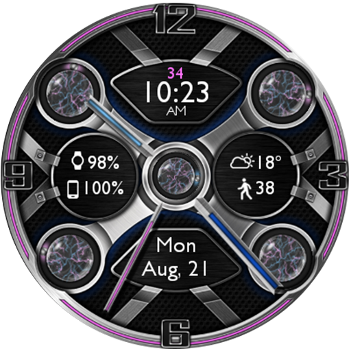 Electro Plasma HD Watch Face