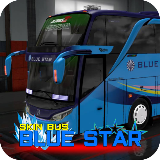 Skin Bussid Blue Star