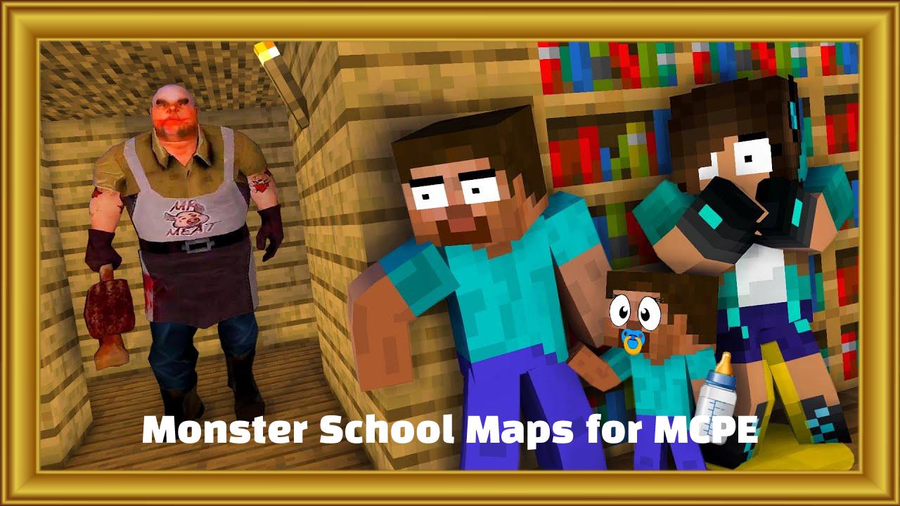 Скачать Monster School Maps for MCPE на ПК | Официальный представитель  GameLoop