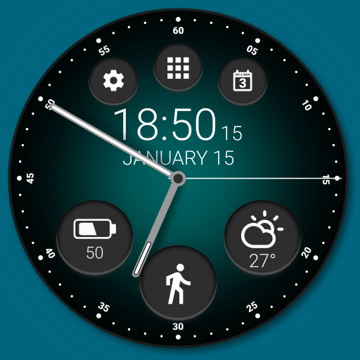 Black Classic Watch Face