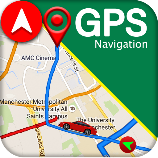 GPS पथ प्रदर्शन और नक्शा दिशा