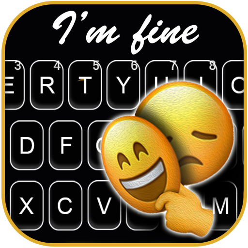 Smiley Mask Keyboard Backgroun