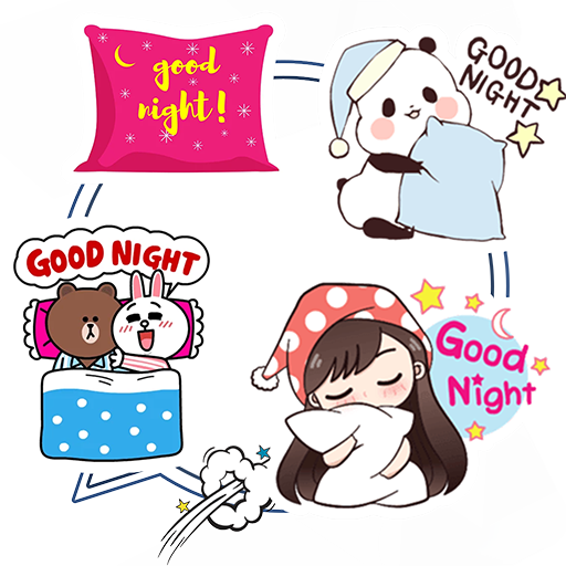 Night Sticker For Whatsapp