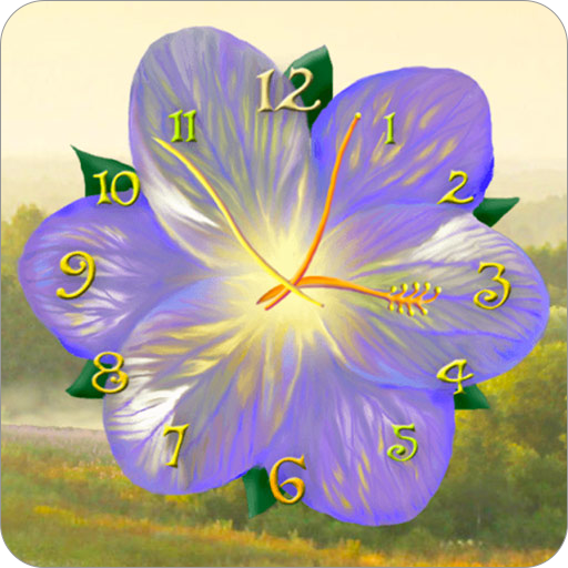 Flower Clock Live Wallpaper