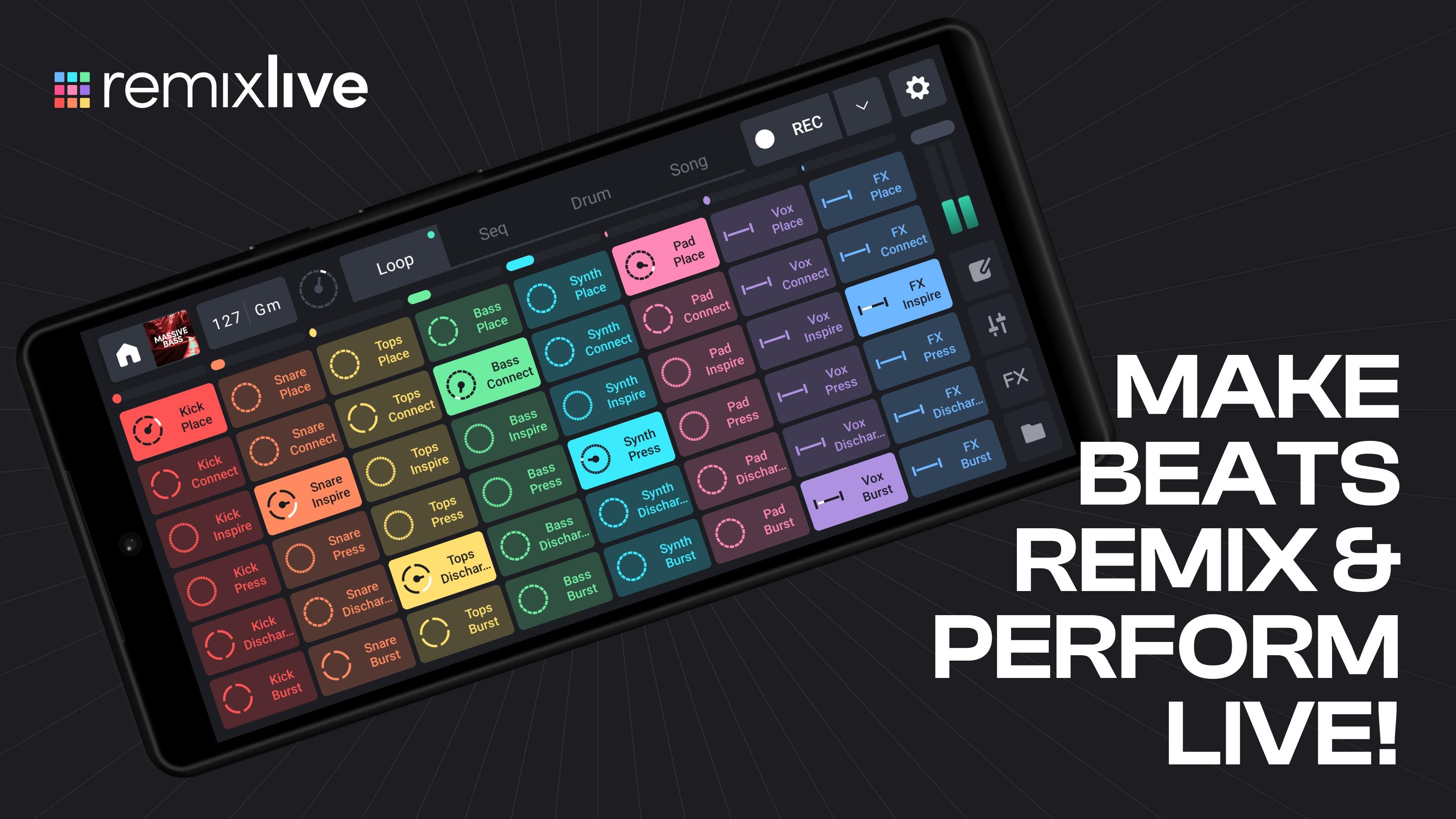 Скачать Remixlive - Make Music & Beats на ПК | Официальный представитель  GameLoop