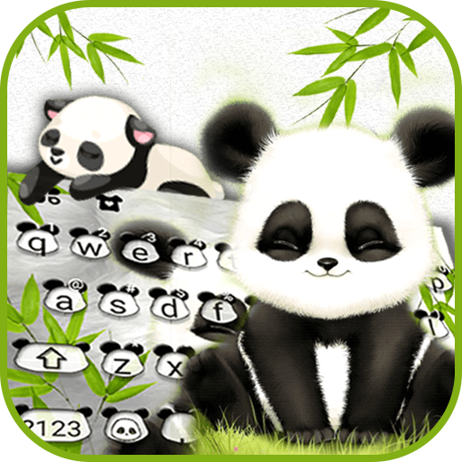 最新版、クールなBaby Pandaのテーマキーボード