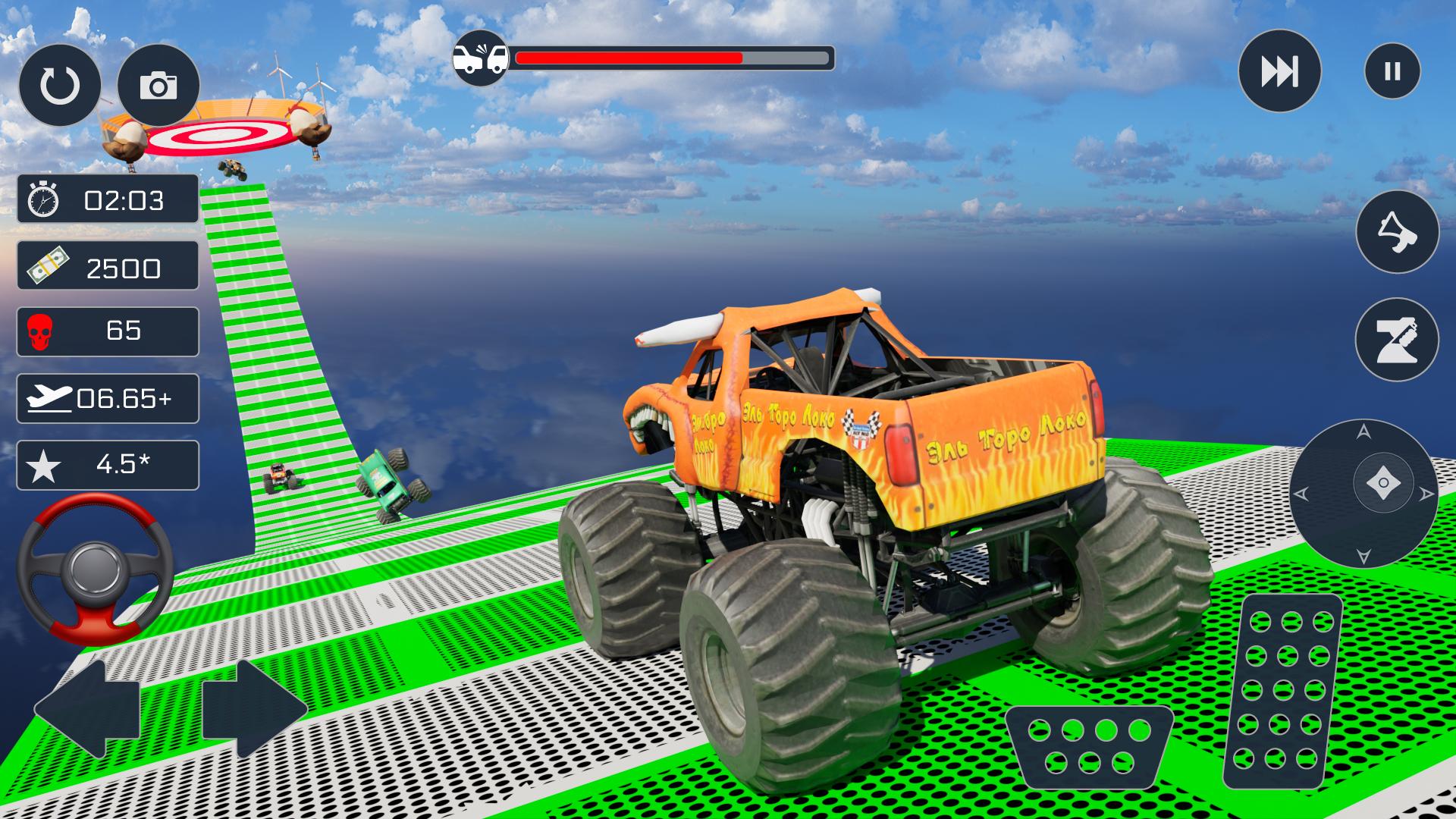 Скачать Monster Truck: Stunt Mega Ramp на ПК | Официальный представитель  GameLoop