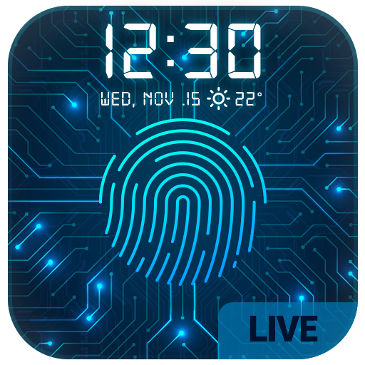 Future Tech Fingerprint Lock Screen for Prank