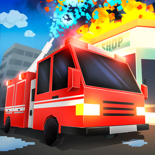 Cube Fire Truck: Firefighter