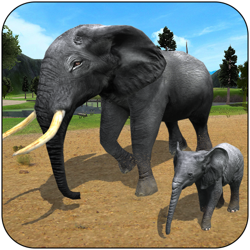 जंगली हाथी परिवार सिम्युलेटर