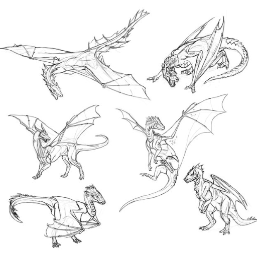How To Draw Dragons step by step