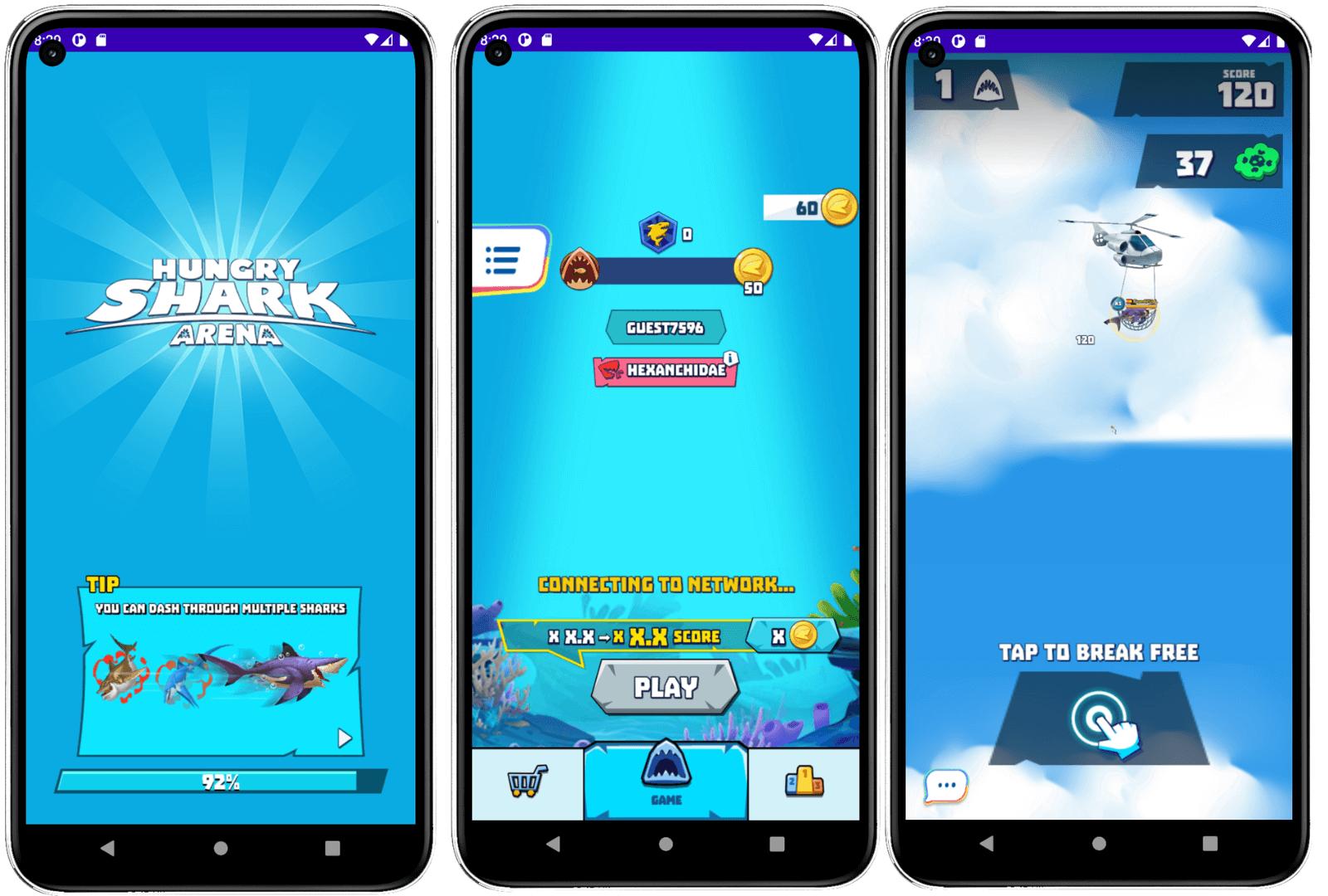 Play Hungry Shark Arena online for Free on PC & Mobile