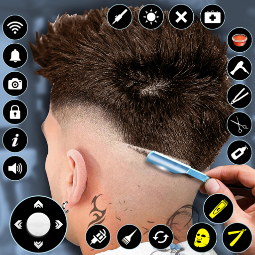 Jogo corte de cabelo barbearia