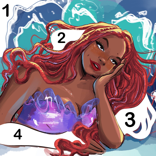 The Little Mermaid: Color Game