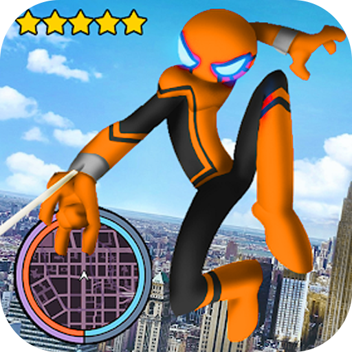 Stickman Rope Hero City Gangst