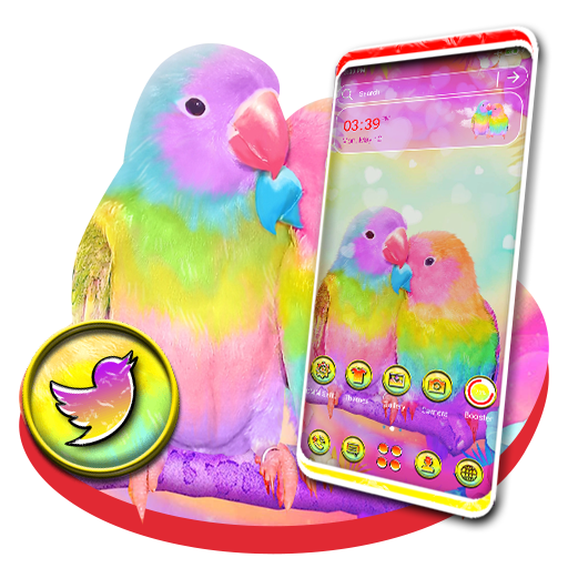Love Birds Launcher Theme