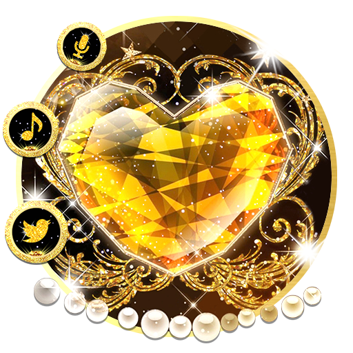 Glitter Heart3D иконки тем фоновых HD