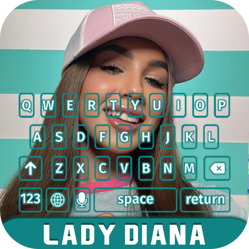 Lady Diana Neon Keyboard