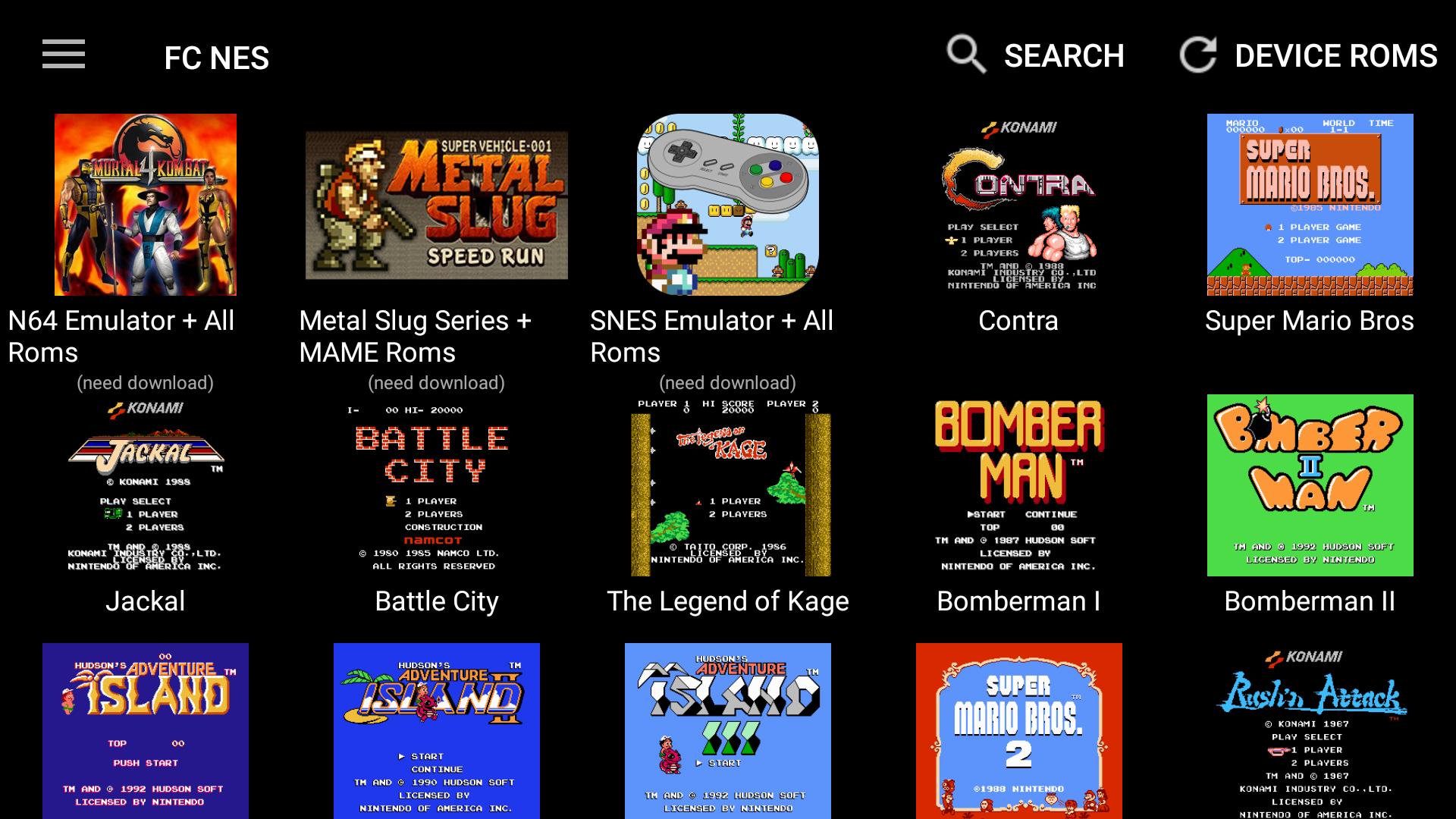 Download NES FC - Emulator NES 64 IN 1 android on PC