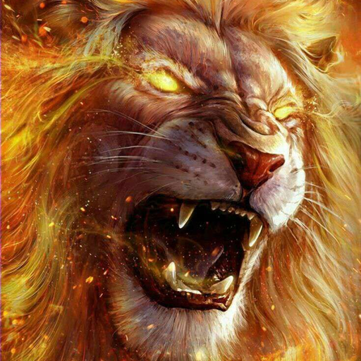 Fire Lion Wallpaper