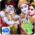 4D Radha Krishna Wallpaper