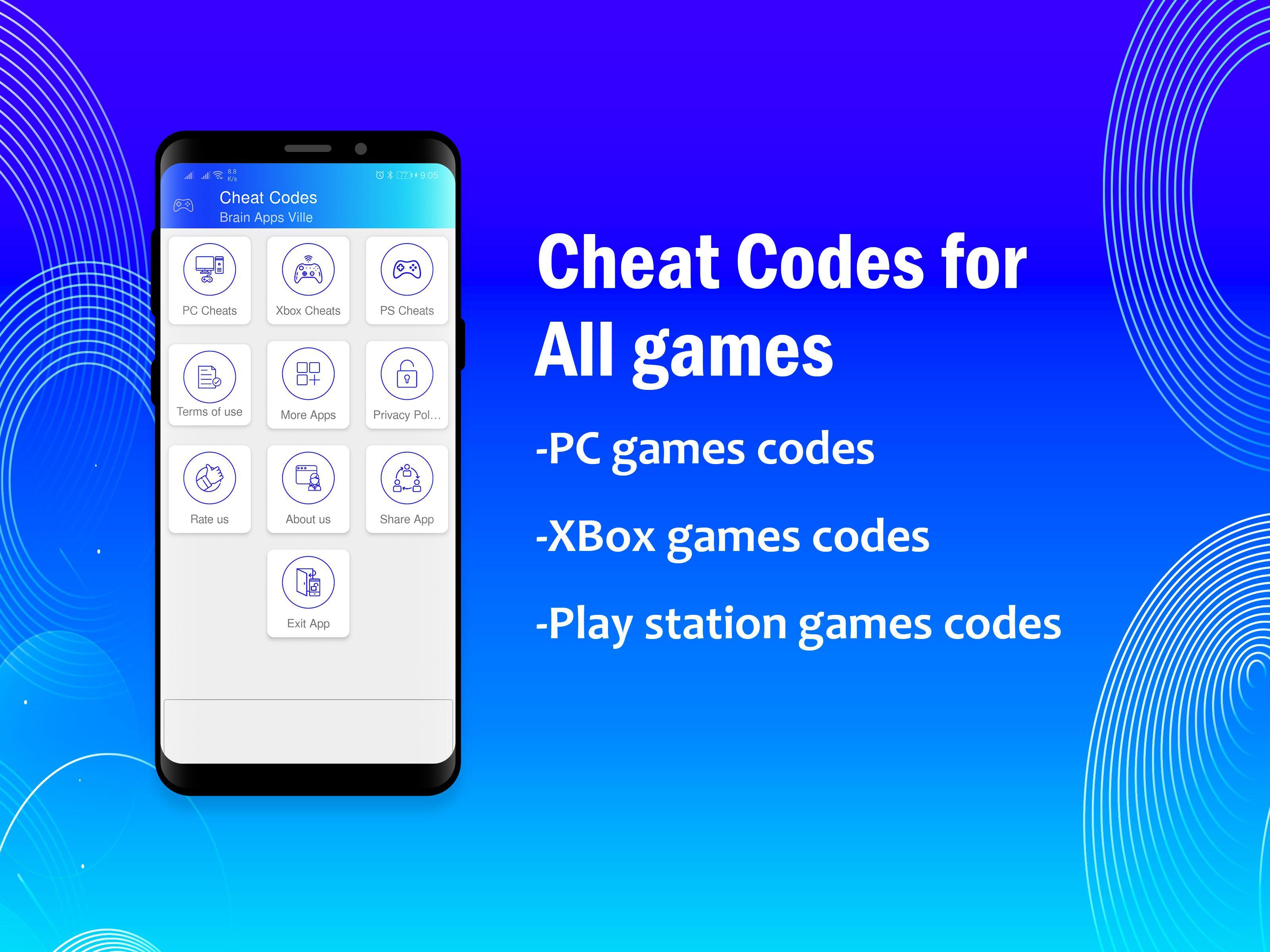 Download Games Cheat Codes android on PC