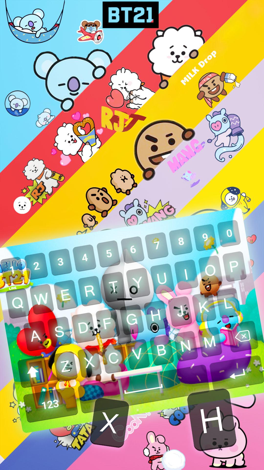 Download BT21 BTS Char Keyboard Theme android on PC