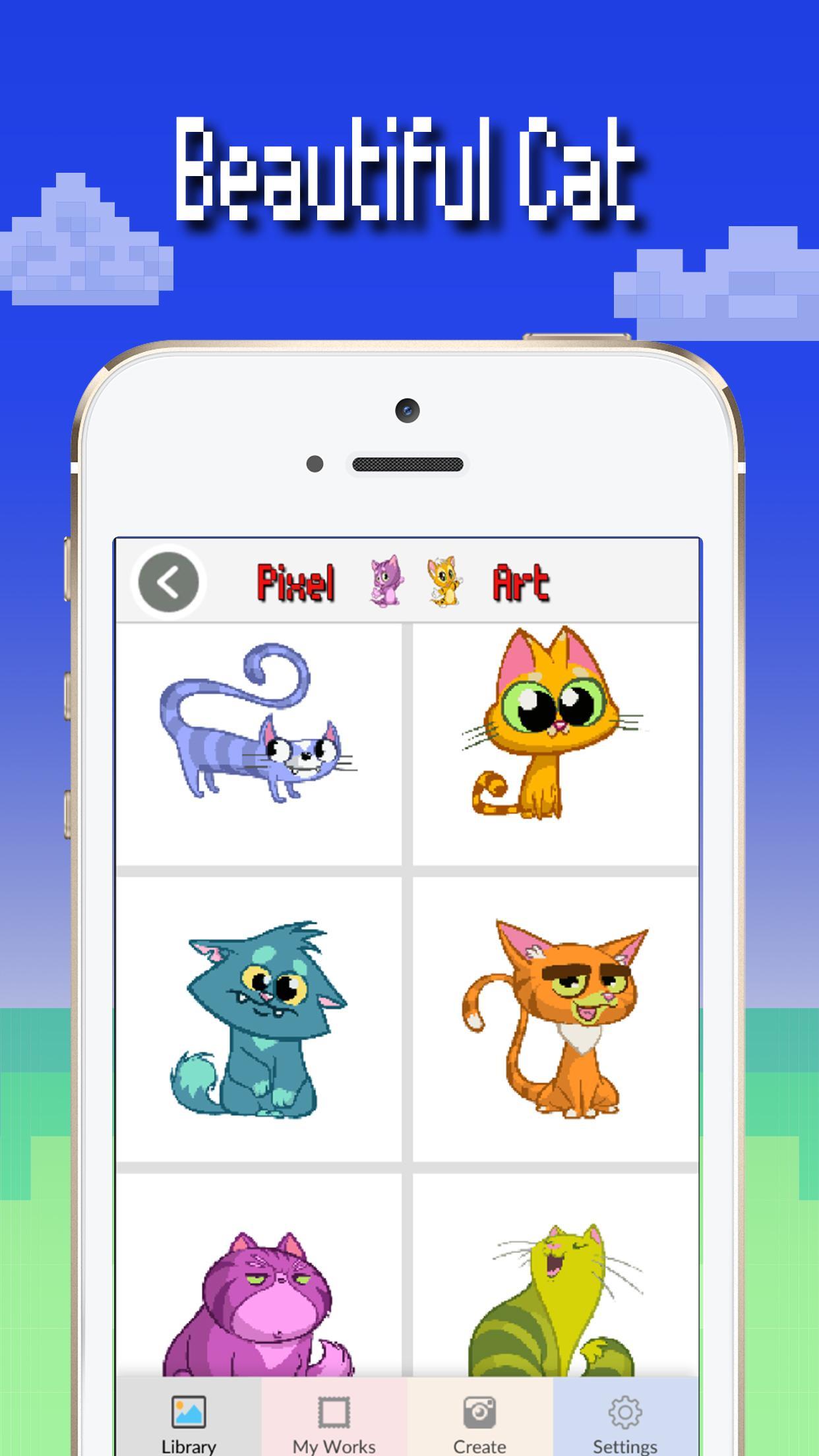 Скачать Кошки Цвет по номеру: Pixel Ar на ПК | Официальный представитель  GameLoop