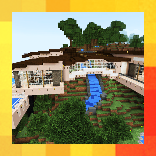 Casa moderna na montanha. Mapa para MCPE