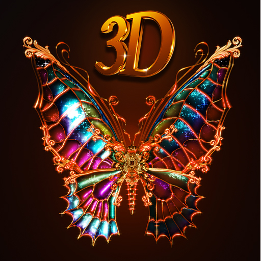 3D Wallpaper Butterfly Theme