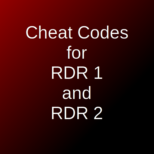 Cheats List for RDR1 and RDR2