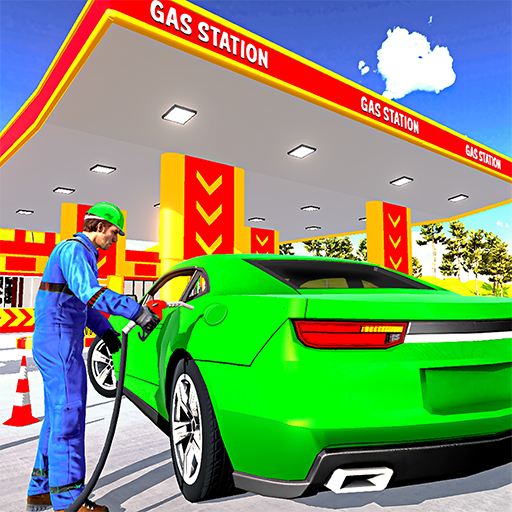 Gas Station Car Driving Sim 3D