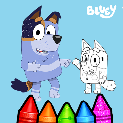 Bluey Coloring Book