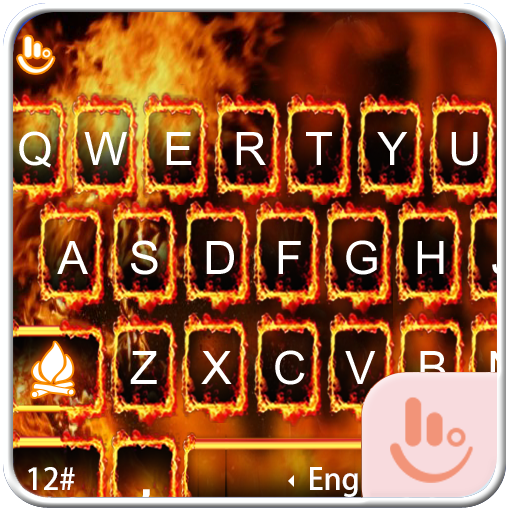 Burning Fire Keyboard Theme