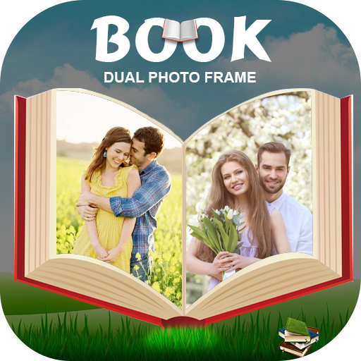 Book Dual Photo Frame