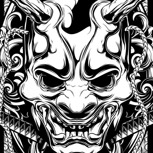 Wallpaper Samurai Hannya