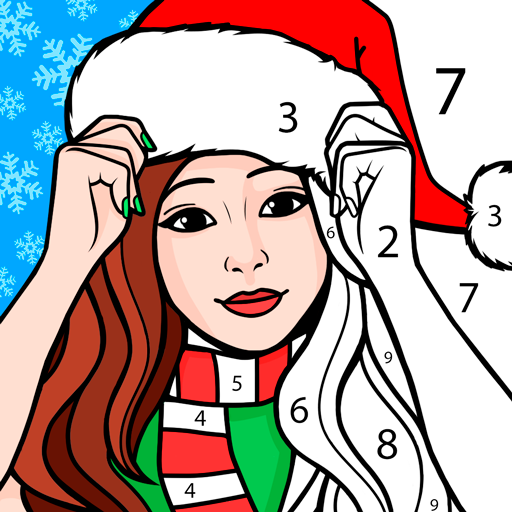 Christmas Color by Number: Christmas Coloring Book