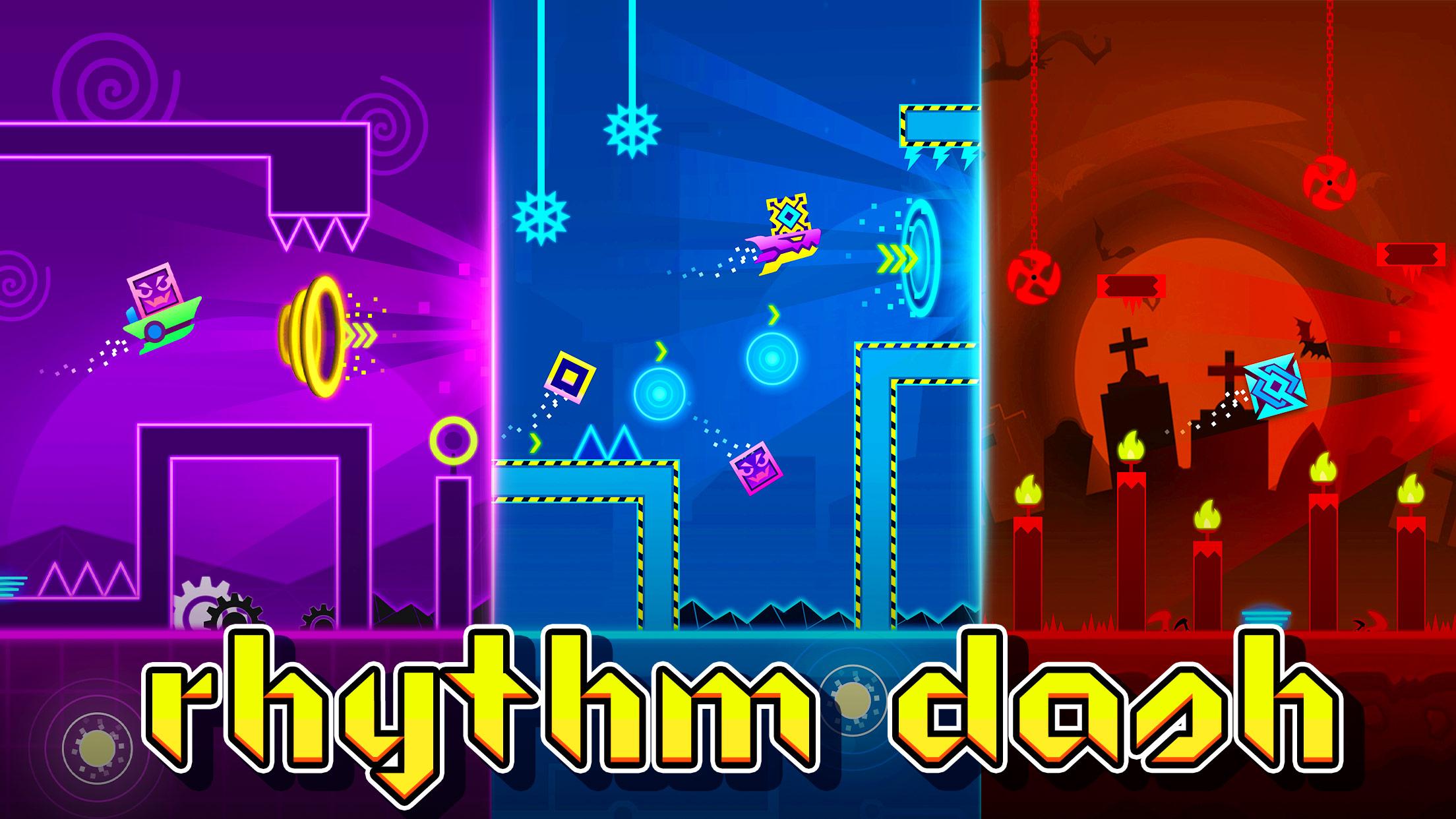 Скачать Rhythm Dash - геометрия дэш на ПК | Официальный представитель  GameLoop