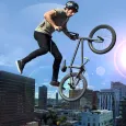 Rooftop Stunt Man Bike Rider