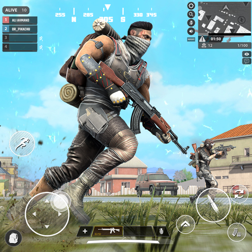 Jogo de tiro com comando FPS