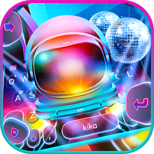 Disco Neon Light Beam Tema Pap