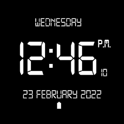 Lock Screen Clock Widget App