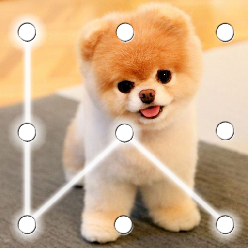 Puppy Dog Pattern Lock Screen