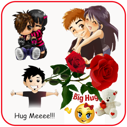 Hug Me Love Stickers & valenti